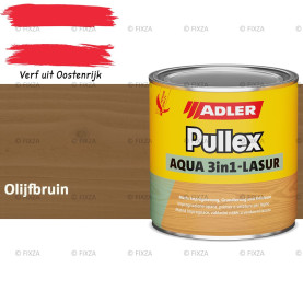 ADLER Pullex Aqua 3in1 Lazuur kleur Olijfbruin – Beits voor Schuttingen, Gevelbekleding & Tuinhout (Transparant)