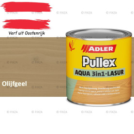ADLER Pullex Aqua 3in1 Lazuur kleur Olijfgeel – Beits voor Schuttingen, Gevelbekleding & Tuinhout (Transparant)