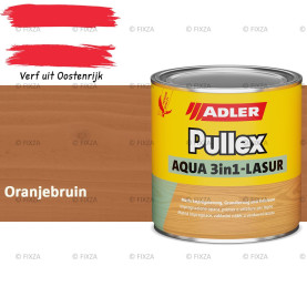ADLER Pullex Aqua 3in1 Lazuur kleur Oranjebruin – Beits voor Schuttingen, Gevelbekleding & Tuinhout (Transparant)
