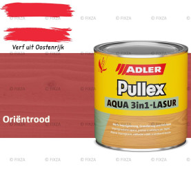 ADLER Pullex Aqua 3in1 Lazuur kleur Oriëntrood – Beits voor Schuttingen, Gevelbekleding & Tuinhout (Transparant)