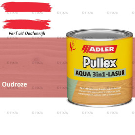 ADLER Pullex Aqua 3in1 Lazuur kleur Oudroze – Beits voor Schuttingen, Gevelbekleding & Tuinhout (Transparant)