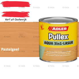 ADLER Pullex Aqua 3in1 Lazuur kleur Pastelgeel – Beits voor Schuttingen, Gevelbekleding & Tuinhout (Transparant)