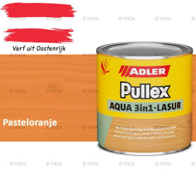 ADLER Pullex Aqua 3in1 Lazuur kleur Pasteloranje – Beits voor Schuttingen, Gevelbekleding & Tuinhout (Transparant)