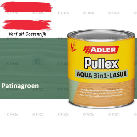 ADLER Pullex Aqua 3in1 Lazuur kleur Patinagroen – Beits voor Schuttingen, Gevelbekleding & Tuinhout (Transparant)