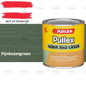 ADLER Pullex Aqua 3in1 Lazuur kleur Pijnboomgroen – Beits voor Schuttingen, Gevelbekleding & Tuinhout (Transparant)