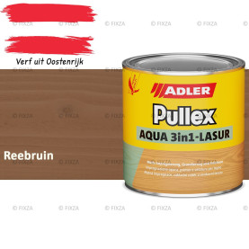 ADLER Pullex Aqua 3in1 Lazuur kleur Reebruin – Beits voor Schuttingen, Gevelbekleding & Tuinhout (Transparant)