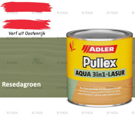 ADLER Pullex Aqua 3in1 Lazuur kleur Resedagroen – Beits voor Schuttingen, Gevelbekleding & Tuinhout (Transparant)