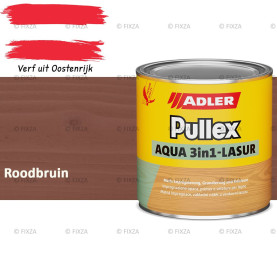 ADLER Pullex Aqua 3in1 Lazuur kleur Roodbruin – Beits voor Schuttingen, Gevelbekleding & Tuinhout (Transparant)