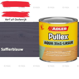ADLER Pullex Aqua 3in1 Lazuur kleur Saffierblauw – Beits voor Schuttingen, Gevelbekleding & Tuinhout (Transparant)