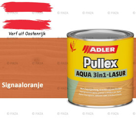 ADLER Pullex Aqua 3in1 Lazuur kleur Signaaloranje – Beits voor Schuttingen, Gevelbekleding & Tuinhout (Transparant)