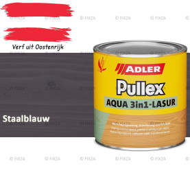 ADLER Pullex Aqua 3in1 Lazuur kleur Staalblauw – Beits voor Schuttingen, Gevelbekleding & Tuinhout (Transparant)