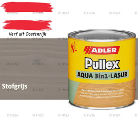 ADLER Pullex Aqua 3in1 Lazuur kleur Stofgrijs – Beits voor Schuttingen, Gevelbekleding & Tuinhout (Transparant)