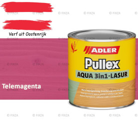 ADLER Pullex Aqua 3in1 Lazuur kleur Telemagenta – Beits voor Schuttingen, Gevelbekleding & Tuinhout (Transparant)
