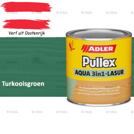 ADLER Pullex Aqua 3in1 Lazuur kleur Turkooisgroen – Beits voor Schuttingen, Gevelbekleding & Tuinhout (Transparant)
