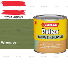 ADLER Pullex Aqua 3in1 Lazuur kleur Varengroen – Beits voor Schuttingen, Gevelbekleding & Tuinhout (Transparant)