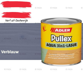 ADLER Pullex Aqua 3in1 Lazuur kleur Verblauw – Beits voor Schuttingen, Gevelbekleding & Tuinhout (Transparant)
