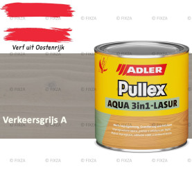 ADLER Pullex Aqua 3in1 Lazuur kleur Verkeersgrijs A – Beits voor Schuttingen, Gevelbekleding & Tuinhout (Transparant)