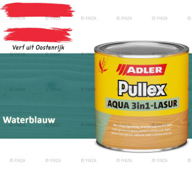 ADLER Pullex Aqua 3in1 Lazuur kleur Waterblauw – Beits voor Schuttingen, Gevelbekleding & Tuinhout (Transparant)