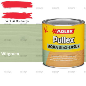 ADLER Pullex Aqua 3in1 Lazuur kleur Witgroen – Beits voor Schuttingen, Gevelbekleding & Tuinhout (Transparant)