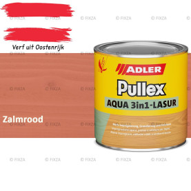 ADLER Pullex Aqua 3in1 Lazuur kleur Zalmrood – Beits voor Schuttingen, Gevelbekleding & Tuinhout (Transparant)