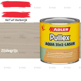 ADLER Pullex Aqua 3in1 Lazuur kleur Zijdegrijs – Beits voor Schuttingen, Gevelbekleding & Tuinhout (Transparant)