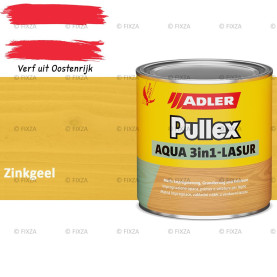 ADLER Pullex Aqua 3in1 Lazuur kleur Zinkgeel – Beits voor Schuttingen, Gevelbekleding & Tuinhout (Transparant)