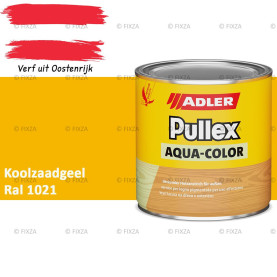 Pullex Aqua-Color – Koolzaadgeel – Duurzame houtbescherming voor hout buiten