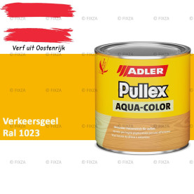 Pullex Aqua-Color – Verkeersgeel – Duurzame houtbescherming voor hout buiten