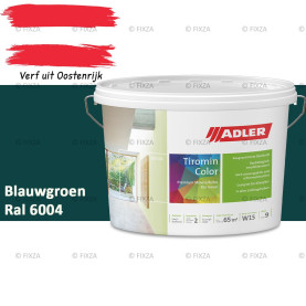 ADLER Aviva Tiromin-Color Blauwgroen – Duurzame Silicaat Muurverf in Kleur voor Binnen