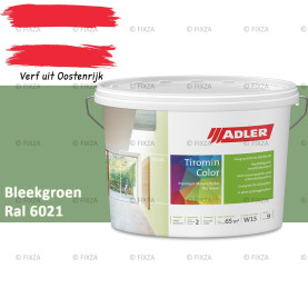 ADLER Aviva Tiromin-Color Bleekgroen – Duurzame Silicaat Muurverf in Kleur voor Binnen