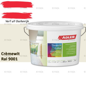 ADLER Aviva Tiromin-Color Crèmewit – Duurzame Silicaat Muurverf in Kleur voor Binnen