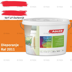 ADLER Aviva Tiromin-Color Dieporanje – Duurzame Silicaat Muurverf in Kleur voor Binnen
