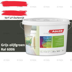 ADLER Aviva Tiromin-Color Grijs olijfgroen – Duurzame Silicaat Muurverf in Kleur voor Binnen