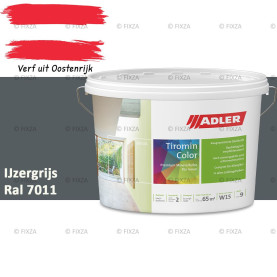 ADLER Aviva Tiromin-Color IJzergrijs – Duurzame Silicaat Muurverf in Kleur voor Binnen