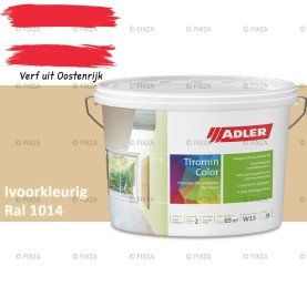 ADLER Aviva Tiromin-Color Ivoorkleurig – Duurzame Silicaat Muurverf in Kleur voor Binnen