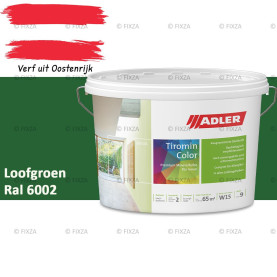 ADLER Aviva Tiromin-Color Loofgroen – Duurzame Silicaat Muurverf in Kleur voor Binnen