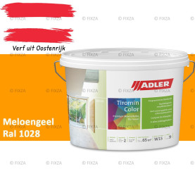 ADLER Aviva Tiromin-Color Meloengeel – Duurzame Silicaat Muurverf in Kleur voor Binnen