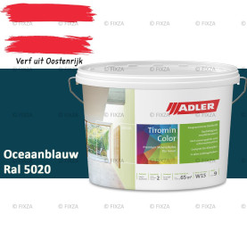 ADLER Aviva Tiromin-Color Oceaanblauw – Duurzame Silicaat Muurverf in Kleur voor Binnen