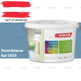 ADLER Aviva Tiromin-Color Pastelblauw – Duurzame Silicaat Muurverf in Kleur voor Binnen