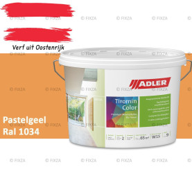 ADLER Aviva Tiromin-Color Pastelgeel – Duurzame Silicaat Muurverf in Kleur voor Binnen