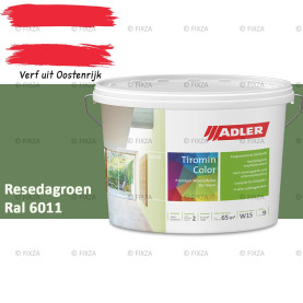 ADLER Aviva Tiromin-Color Resedagroen – Duurzame Silicaat Muurverf in Kleur voor Binnen
