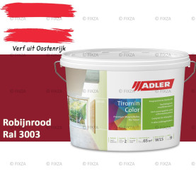 ADLER Aviva Tiromin-Color Robijnrood – Duurzame Silicaat Muurverf in Kleur voor Binnen