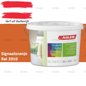 ADLER Aviva Tiromin-Color Signaaloranje – Duurzame Silicaat Muurverf in Kleur voor Binnen