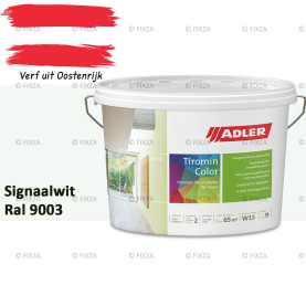 ADLER Aviva Tiromin-Color Signaalwit – Duurzame Silicaat Muurverf in Kleur voor Binnen