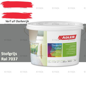 ADLER Aviva Tiromin-Color Stofgrijs – Duurzame Silicaat Muurverf in Kleur voor Binnen