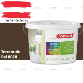 ADLER Aviva Tiromin-Color Terrabruin – Duurzame Silicaat Muurverf in Kleur voor Binnen