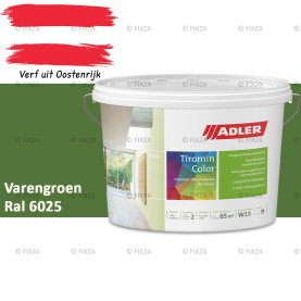ADLER Aviva Tiromin-Color Varengroen – Duurzame Silicaat Muurverf in Kleur voor Binnen