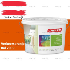 ADLER Aviva Tiromin-Color Verkeersoranje – Duurzame Silicaat Muurverf in Kleur voor Binnen