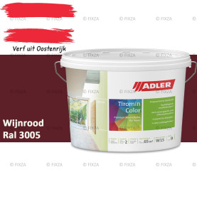 ADLER Aviva Tiromin-Color Wijnrood – Duurzame Silicaat Muurverf in Kleur voor Binnen