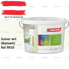 ADLER Aviva Tiromin-Color Zuiver wit (Reinwit) – Duurzame Silicaat Muurverf in Kleur voor Binnen